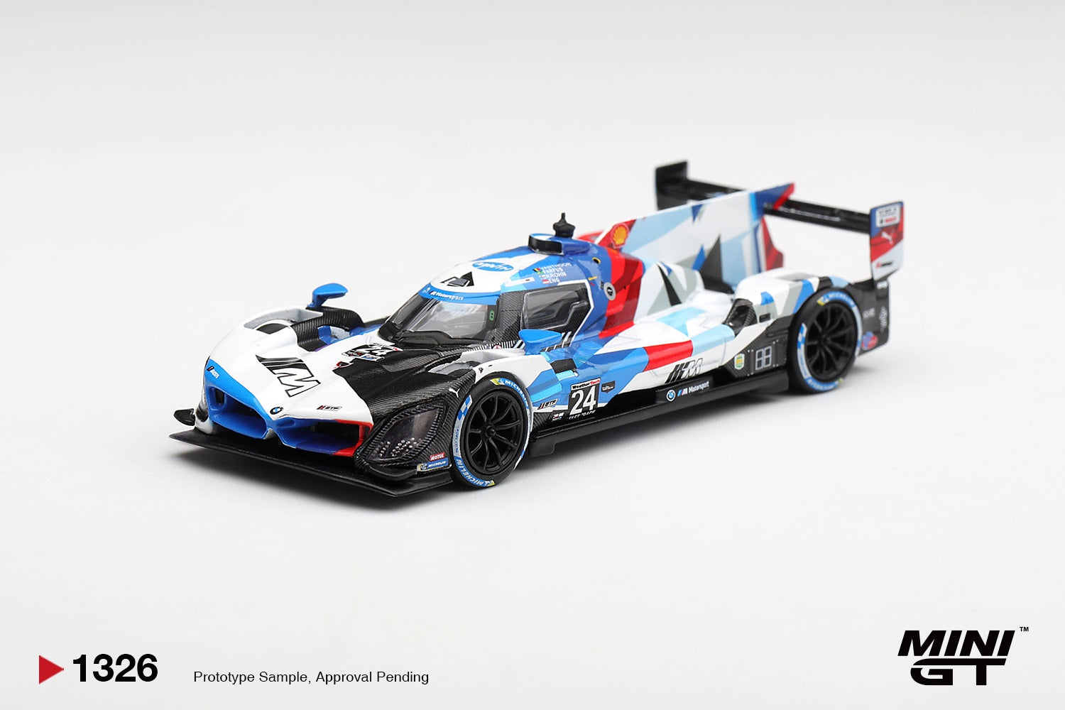 [PRE ORDER] Mini GT 1/64 "BMW M Hybrid V8 GTP #24 BMW M Team RLL  2024 IMSA Daytona 24 Hrs MGT01326-L Diecast Scale Model Car