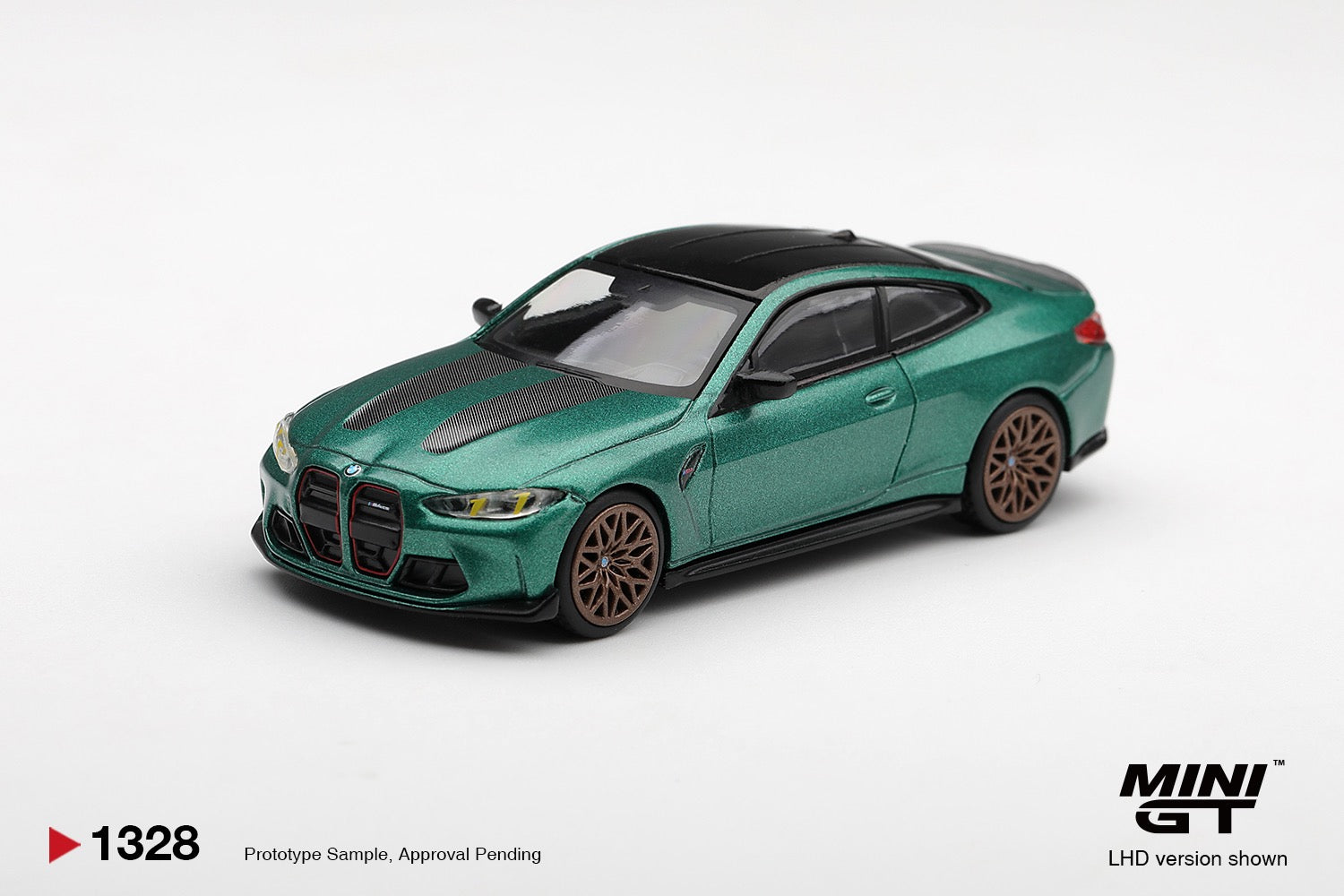 [PRE ORDER] Mini GT 1/64 BMW M4 CS Frozen Isle of Man Green Metallic MGT01328-L Diecast Scale Model Car
