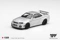 [PRE ORDER] Mini GT 1/64 Nissan NISMO R34GT-R Z-tune Z-Tune Silver MGT01329-R Diecast Scale Model Car
