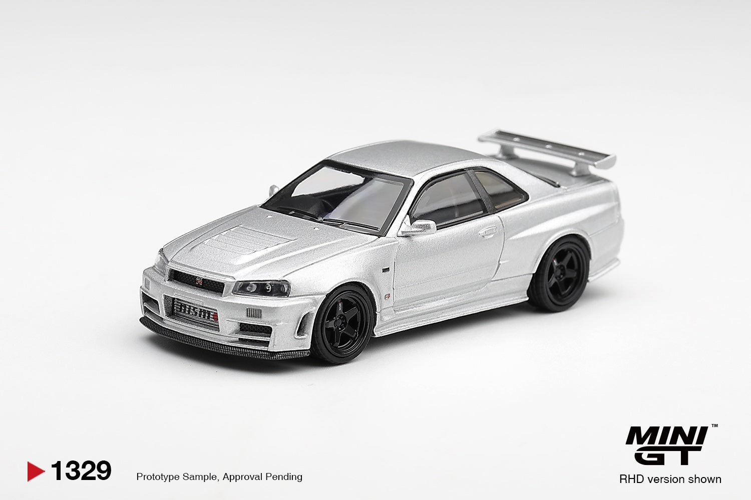 [PRE ORDER] Mini GT 1/64 Nissan NISMO R34GT-R Z-tune Z-Tune Silver MGT01329-BL Diecast Scale Model Car