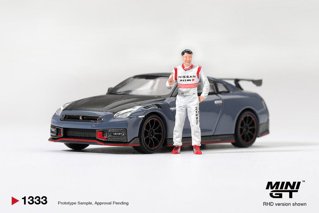 [PRE ORDER] Mini GT 1/64 Nissan GT-R Nismo 2024 Tsukuba Production Car Lap Record W/ Matsuda Figure Tsugio Matsuda Collection MGT01333-R Diecast Scale Model Car