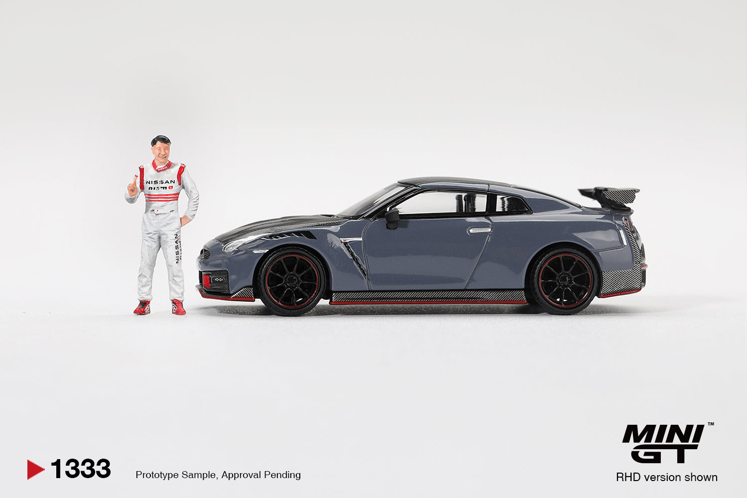 [PRE ORDER] Mini GT 1/64 Nissan GT-R Nismo 2024 Tsukuba Production Car Lap Record W/ Matsuda Figure Tsugio Matsuda Collection MGT01333-R Diecast Scale Model Car
