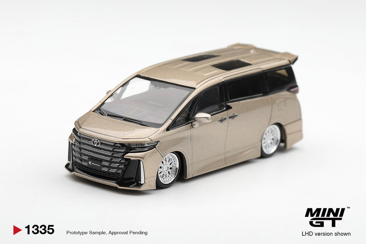 [PRE ORDER] Mini GT 1/64 Toyota Vellfire 40 KUHL Gold Metallic/ Blister Packaging MGT01335-BL Diecast Scale Model Car