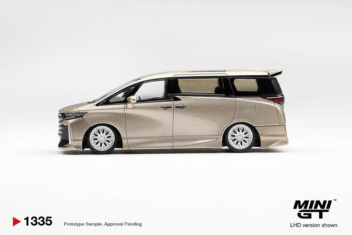 [PRE ORDER] Mini GT 1/64 Toyota Vellfire 40 KUHL Gold Metallic/ Blister Packaging MGT01335-BL Diecast Scale Model Car