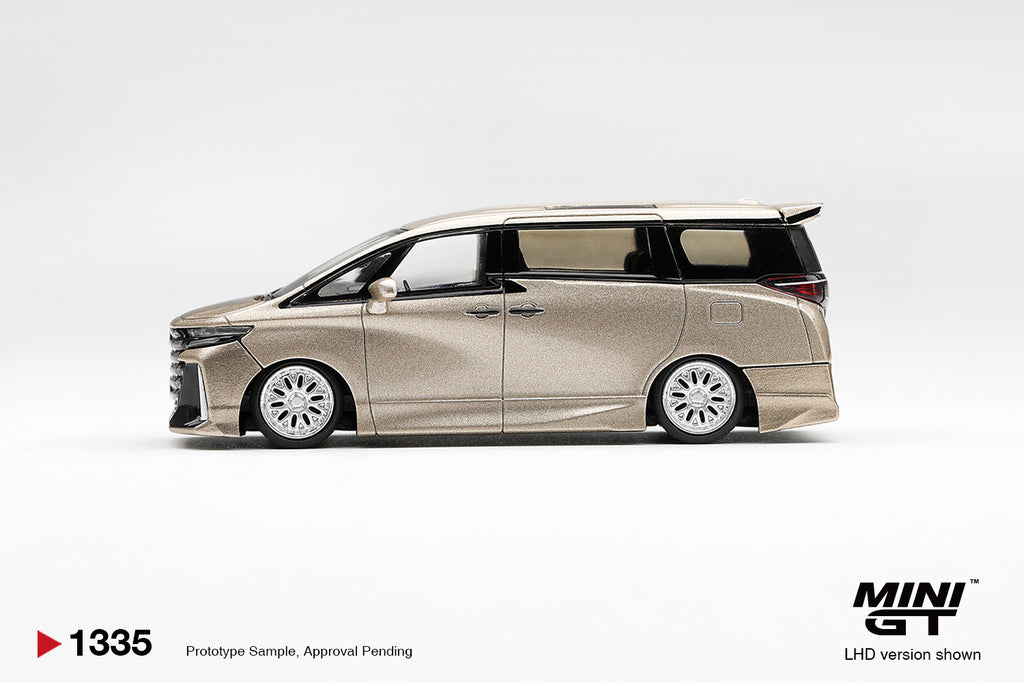 [PRE ORDER] Mini GT 1/64  Toyota Vellfire 40 KUHL Gold Metallic MGT01335-L Diecast Scale Model Car