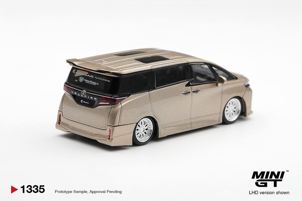 [PRE ORDER] Mini GT 1/64  Toyota Vellfire 40 KUHL Gold Metallic MGT01335-L Diecast Scale Model Car