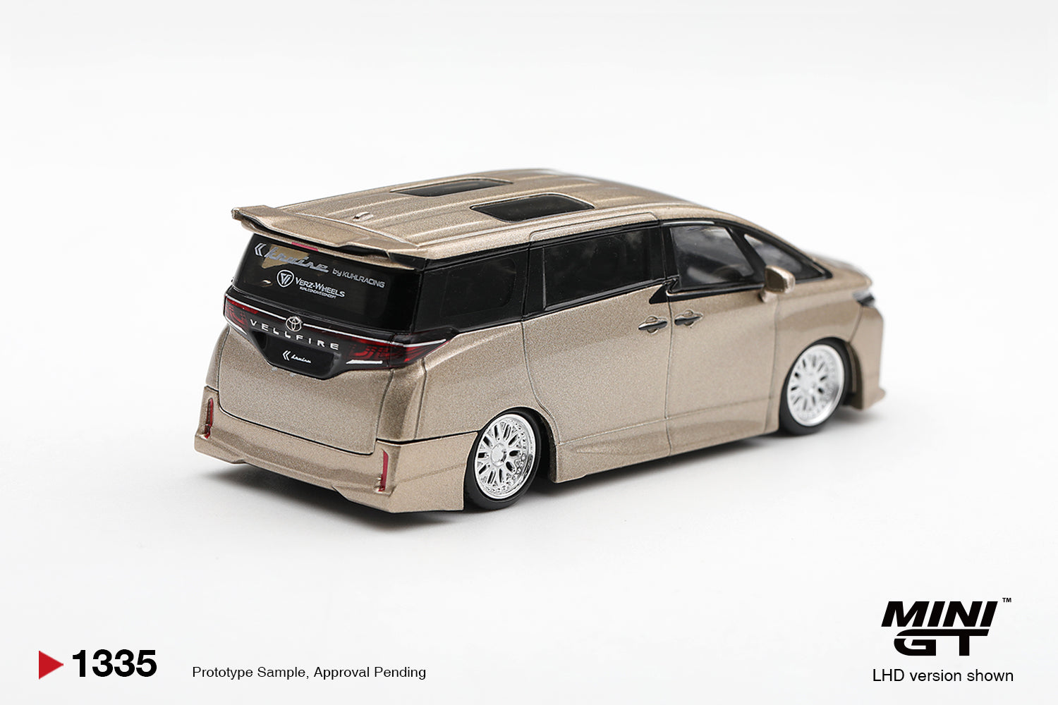 [PRE ORDER] Mini GT 1/64  Toyota Vellfire 40 KUHL Gold Metallic MGT01335-L Diecast Scale Model Car
