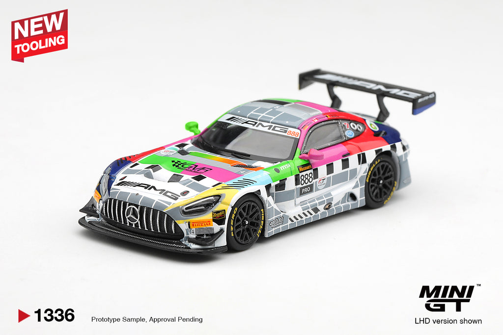 [PRE ORDER] Mini GT 1/64 Mercedes-AMG GT3 #888 Mercedes-AMG Team GMR Meguiar´s Bathurst 12 Hour 2025 MGT01336-L Diecast Scale Model Car