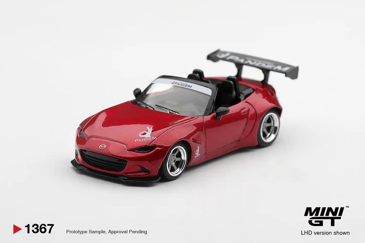 [PRE ORDER] Mini GT 1/64 Mazda Miata MX-5 (ND) Pandem Kodo Red MGT01367-L Diecast Scale Model