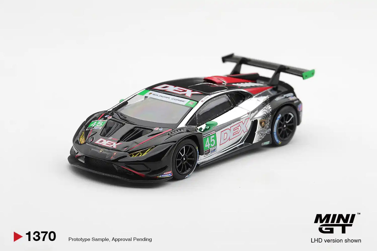 [PRE ORDER] Mini GT 1/64 Lamborghini Huracan GT3 EVO2 #45 DEX Wayne Taylor Racing 2025 IMSA Chevrolet Grand Prix Class Winner / Blister Packaging MGT01370-BL Diecast Scale Model