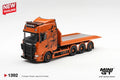 [PRE ORDER] Mini GT 1/64 Scania 770S B8x4NA Hooklift Flatbed Orange MGT01392-L Diecast Scale Model
