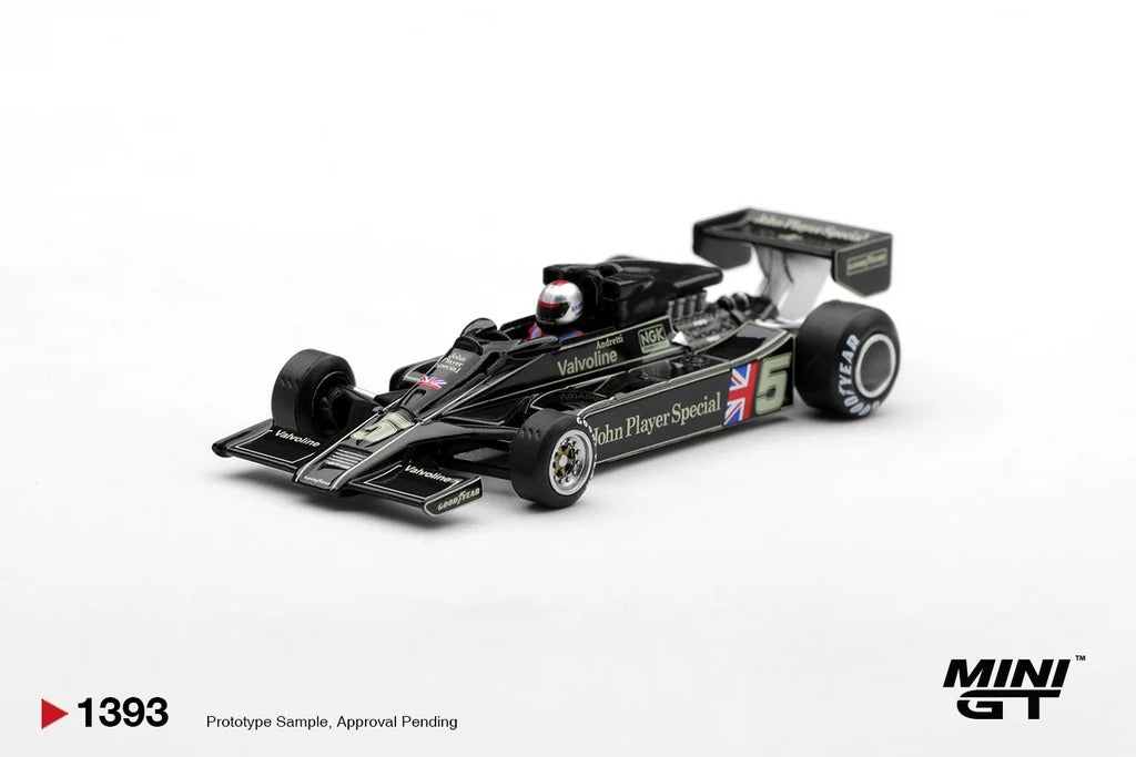 [PRE ORDER] Mini GT 1/64 1977 Mario Andretti US GP West Winner #5 Lotus 78 MGT01393-L Diecast Scale Model