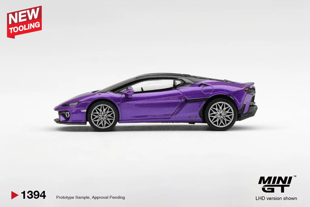 [PRE ORDER] Mini GT 1/64 Lamborghini Temerario Viola Pasifae MGT01394-L Diecast Scale Model