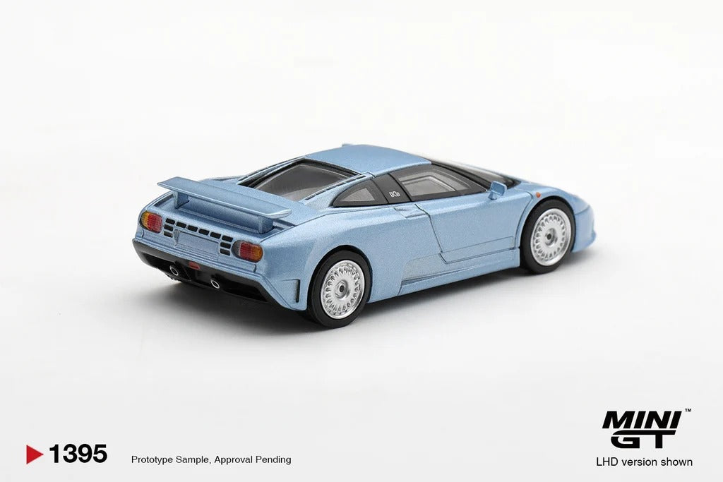 [PRE ORDER] Mini GT 1/64 Bugatti EB110 GT Metallic Blue Mondial de l'Automobile 1992 MGT01395-L Diecast Scale Model