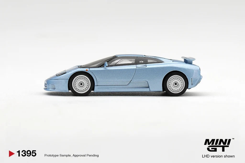 [PRE ORDER] Mini GT 1/64 Bugatti EB110 GT Metallic Blue Mondial de l'Automobile 1992 MGT01395-L Diecast Scale Model