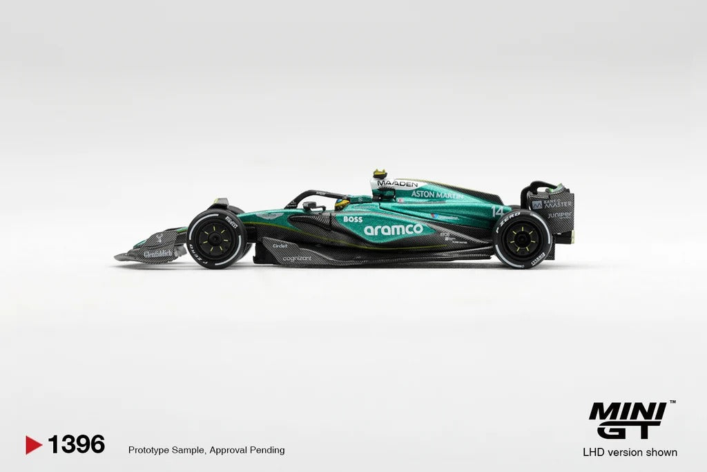 [PRE ORDER] Mini GT 1/64 2024 Fernando Alonso - Las Vegas GP - #14 Aston Martin MGT01396-L Diecast Scale Model
