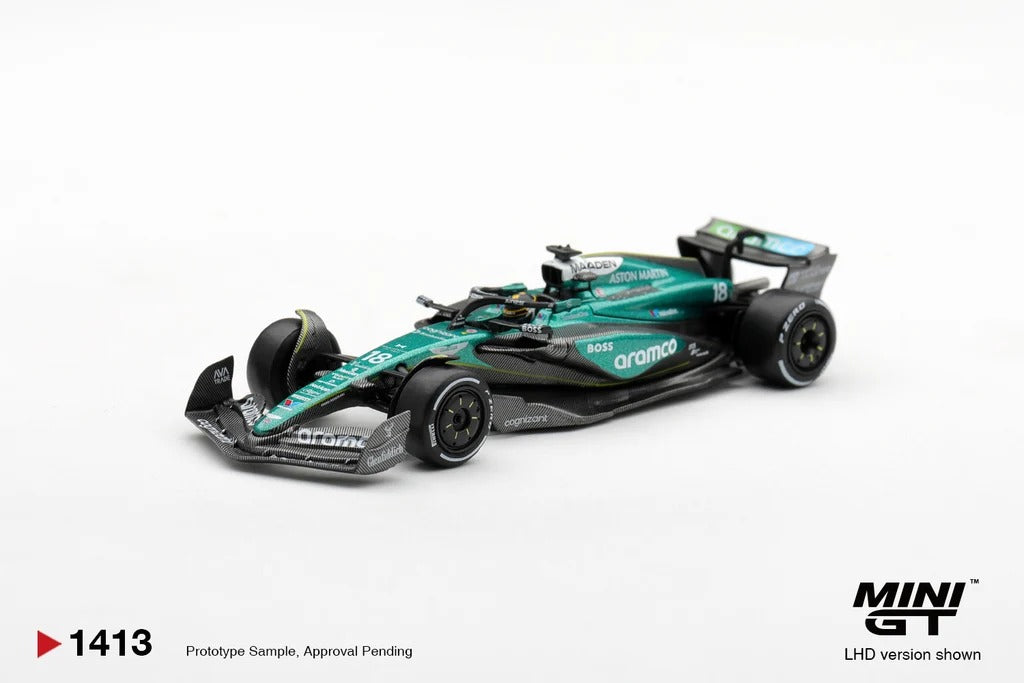 [PRE ORDER] Mini GT 1/64 024 Lance Stroll - Las Vegas GP - #14 Aston Martin MGT01413-L Diecast Scale Model