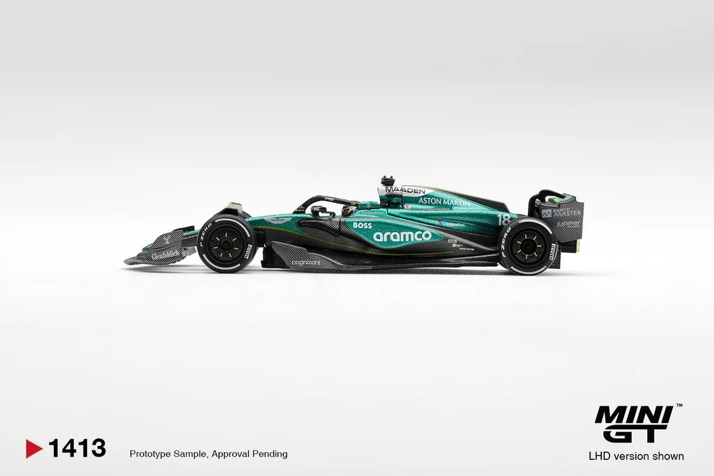 [PRE ORDER] Mini GT 1/64 024 Lance Stroll - Las Vegas GP - #14 Aston Martin MGT01413-L Diecast Scale Model