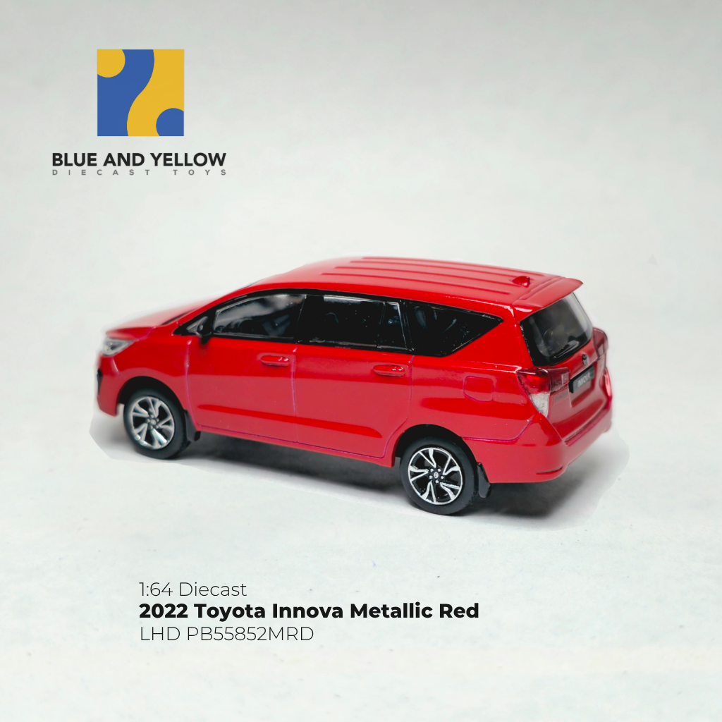 Custom Painted 1/64 2022 Toyota Innova Metallic Red PB55852MRD Diecast Scale Model