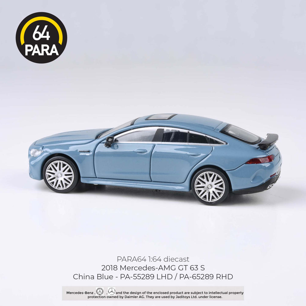 Para64 1/64 Mercedes – AMG GT 63s China Blue PA55289 Diecast Scale Model Car
