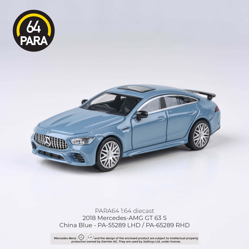 Para64 1/64 Mercedes – AMG GT 63s China Blue PA55289 Diecast Scale Model Car