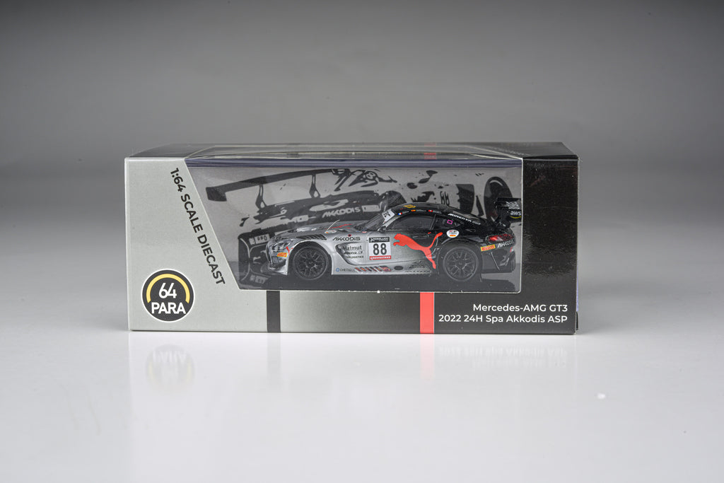 Para64 1/64 Mercedes-AMG GT3 Evo 2022 24H of Spa Team AKKA Akkodis #88P1 - PA-55359 Diecast Scale Model Car