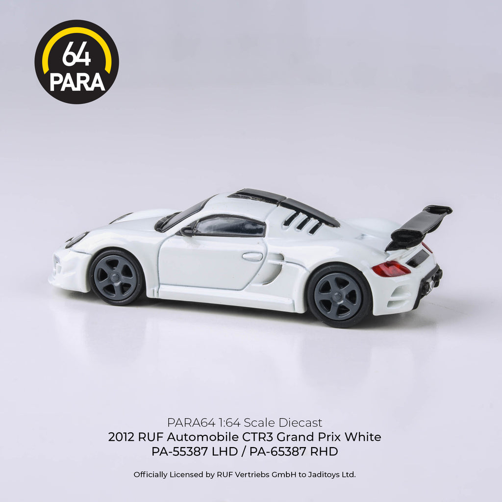 Para64 1/64 2012 RUF CTR3 Clubsport Grand Prix White PA55387 Diecast Model Car