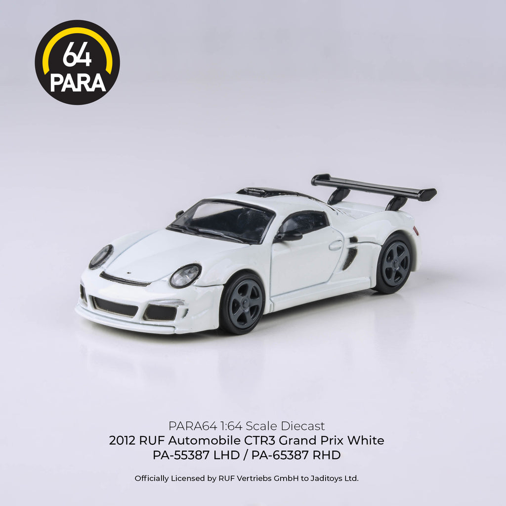Para64 1/64 2012 RUF CTR3 Clubsport Grand Prix White PA55387 Diecast Model Car