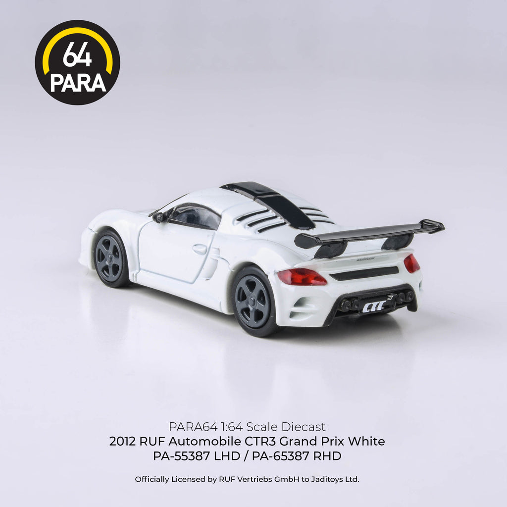 Para64 1/64 2012 RUF CTR3 Clubsport Grand Prix White PA55387 Diecast Model Car