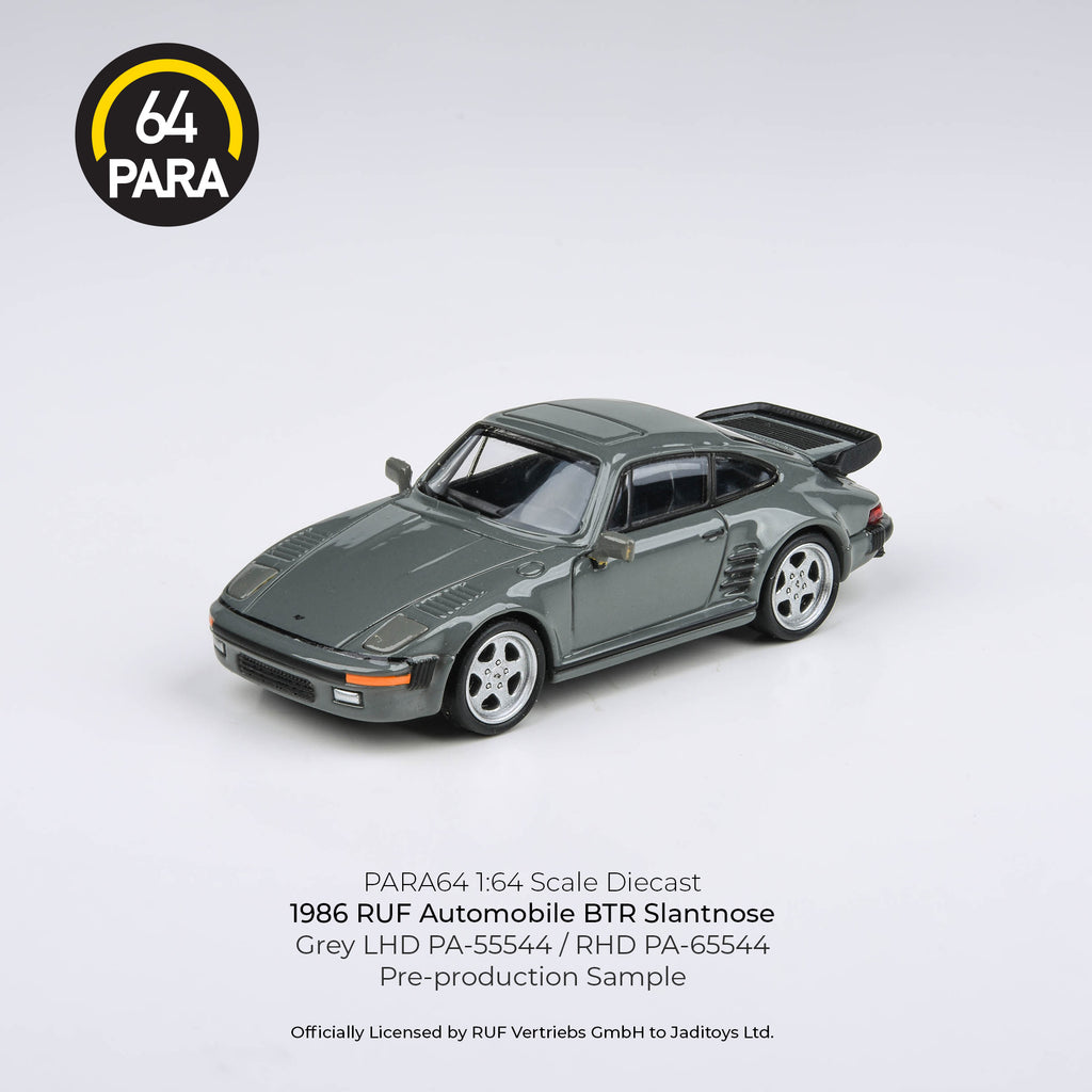Para64 1/64 1986 RUF BTR Slantnose Grey  LHD PA55544 Diecast Scale Model Car