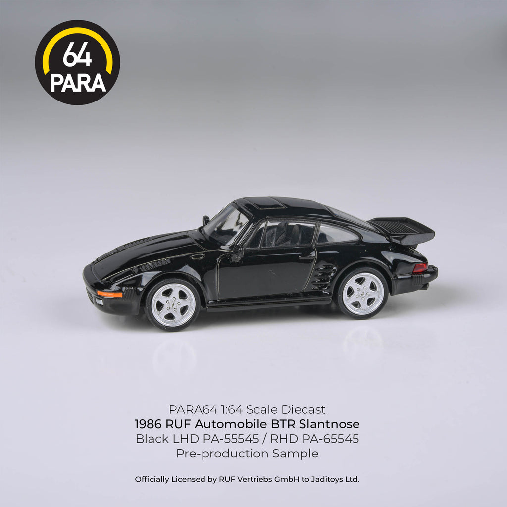 Para64 1/64 RUF Automobile BTR Slantnose BLACK LHD PA-55545 Diecast Scale Model