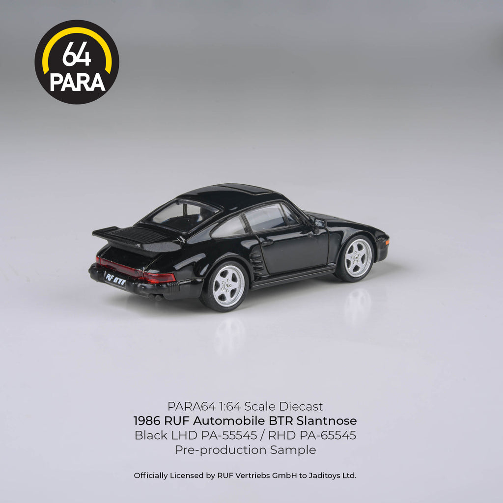 Para64 1/64 RUF Automobile BTR Slantnose BLACK LHD PA-55545 Diecast Scale Model