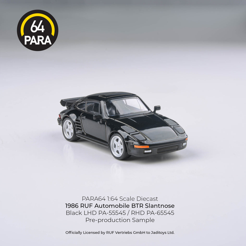 Para64 1/64 RUF Automobile BTR Slantnose BLACK LHD PA-55545 Diecast Scale Model