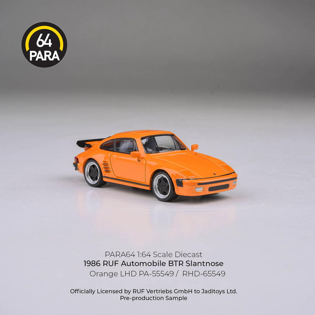 [PRE ORDER] Para64 1/64 1986 RUF BTR Orange PA55549 Diecast Scale Model Car