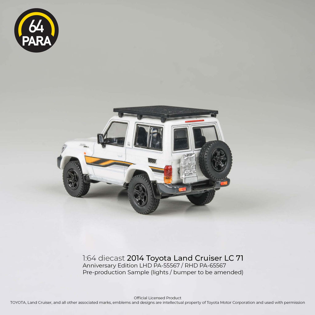 Para64 1/64 2014 Toyota Land Cruiser LC 71 Anniversary Edition PA-55567 LHD Diecast Scale Model Toy Car
