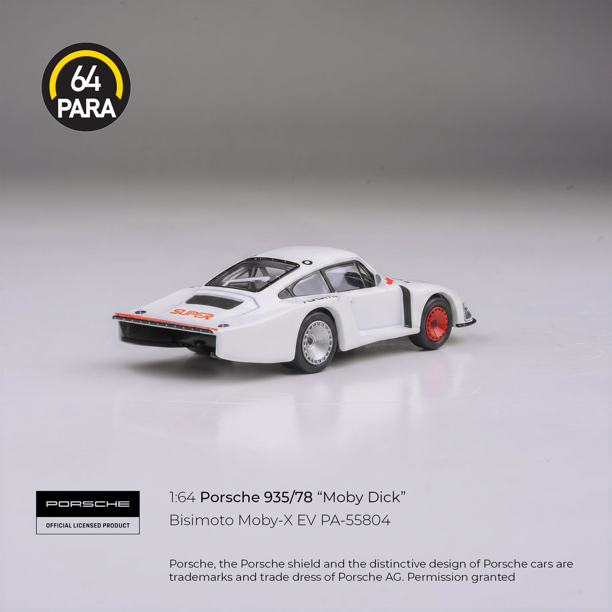 [PRE ORDER] Para64 1/64 Bisimoto 935/78 Moby X EV PA55804 Diecast Scale Model Car