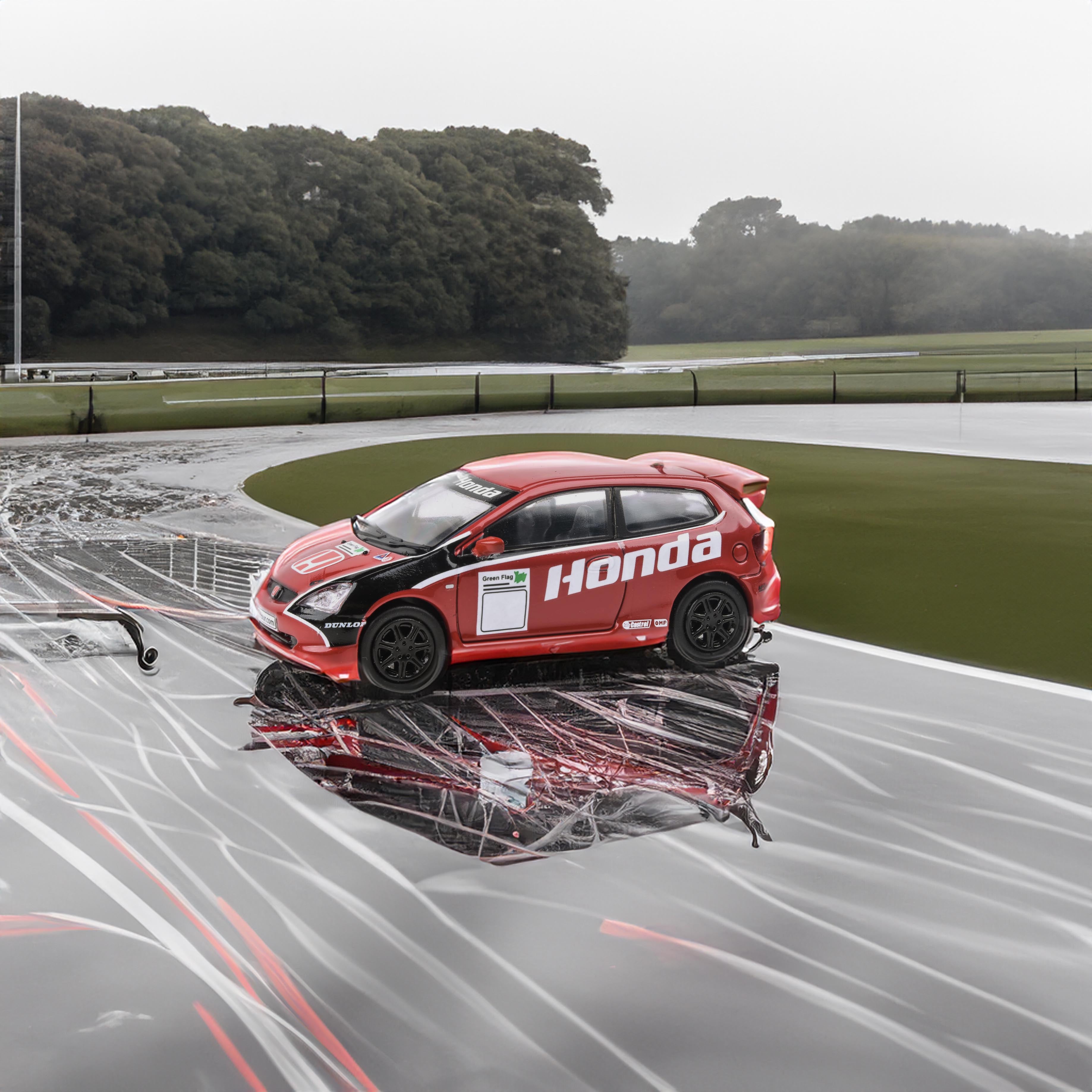 Para64 1:64 2001 Honda Civic Type-R EP3 BTCC Honda Racing RHD PA-65349 Diecast Scale Model