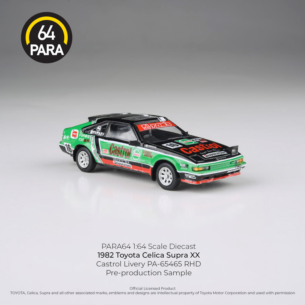 Para64 1:64 2024 1984 Toyota Celica Supra XX Castrol Livery PA65456 Diecast Scale Model