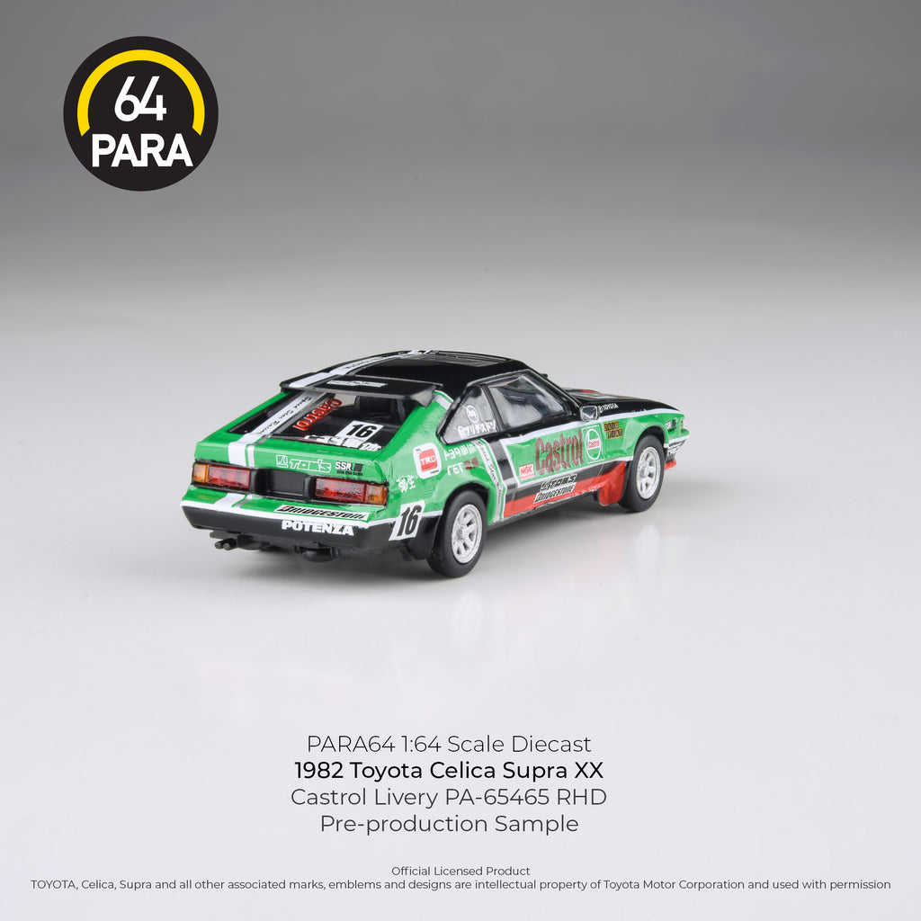 Para64 1:64 2024 1984 Toyota Celica Supra XX Castrol Livery PA65456 Diecast Scale Model