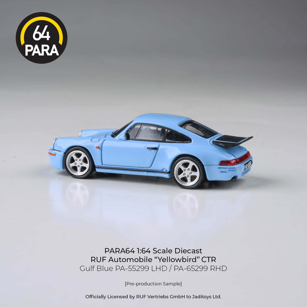 Para64 1/64 RUF Automobile “Yellowbird” CTR Gulf Blue PA55299 Diecast Scale Model Car