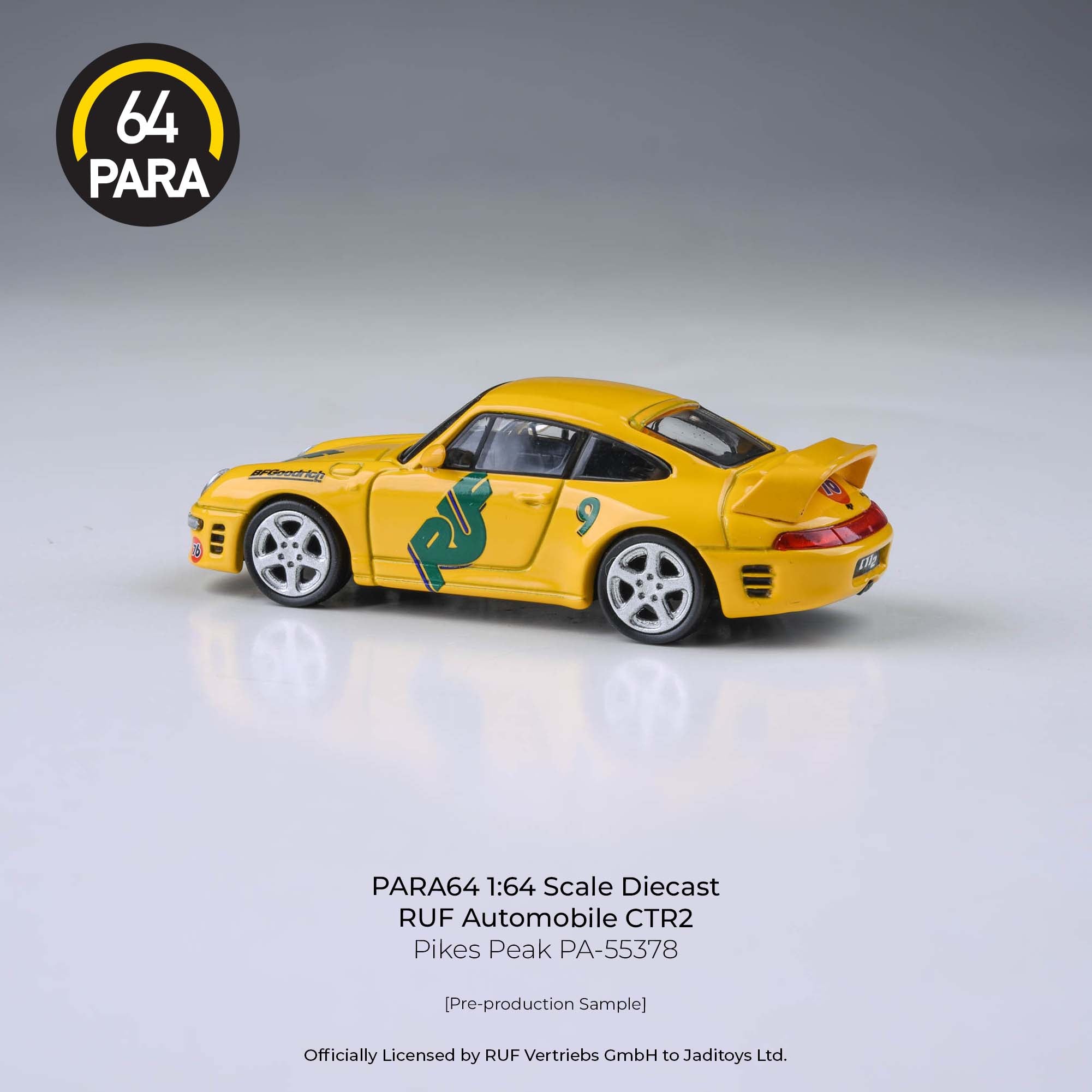 Para64 1/64 RUF Automobile CTR2 Pikes Peak PA55378 Diecast Scale Model Car