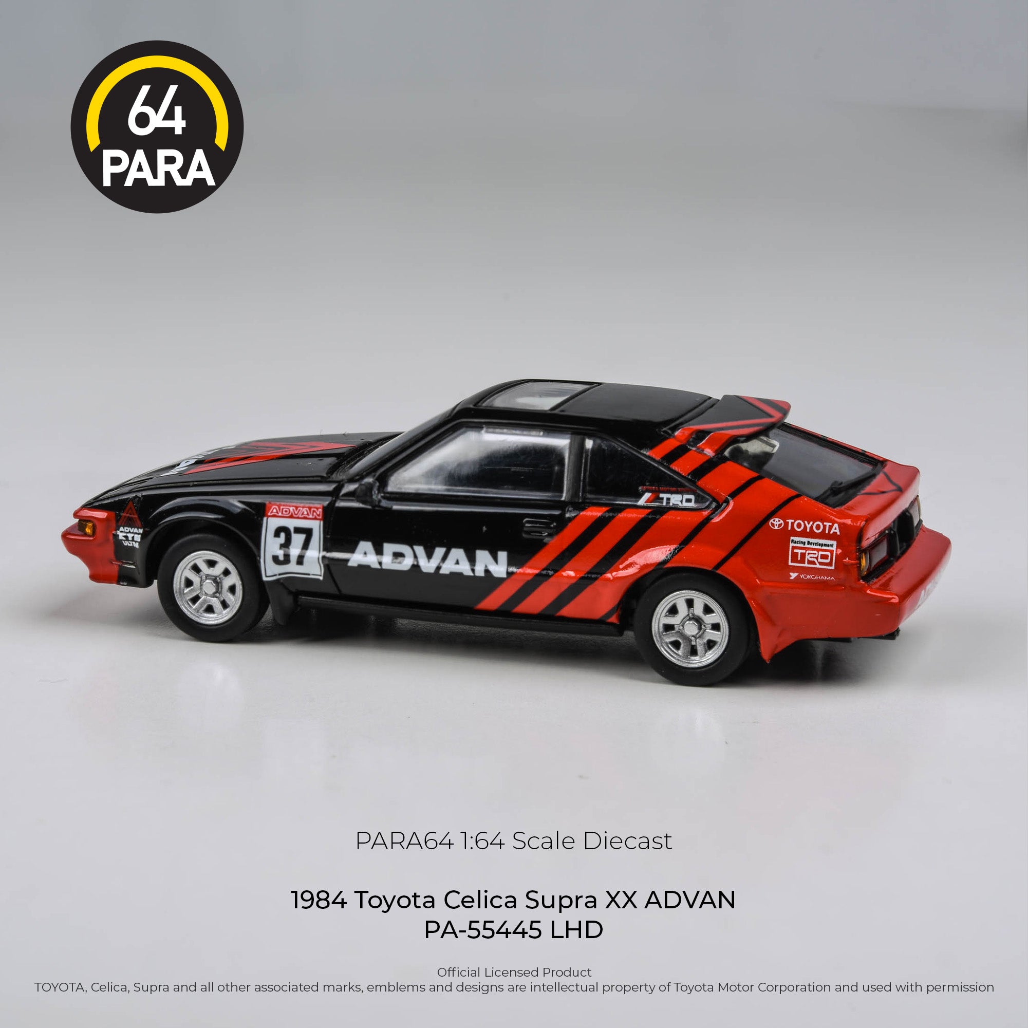 Para64 1/64 1984 Toyota Celica Supra XX ADVAN PA55445 Diecast Scale Model Car