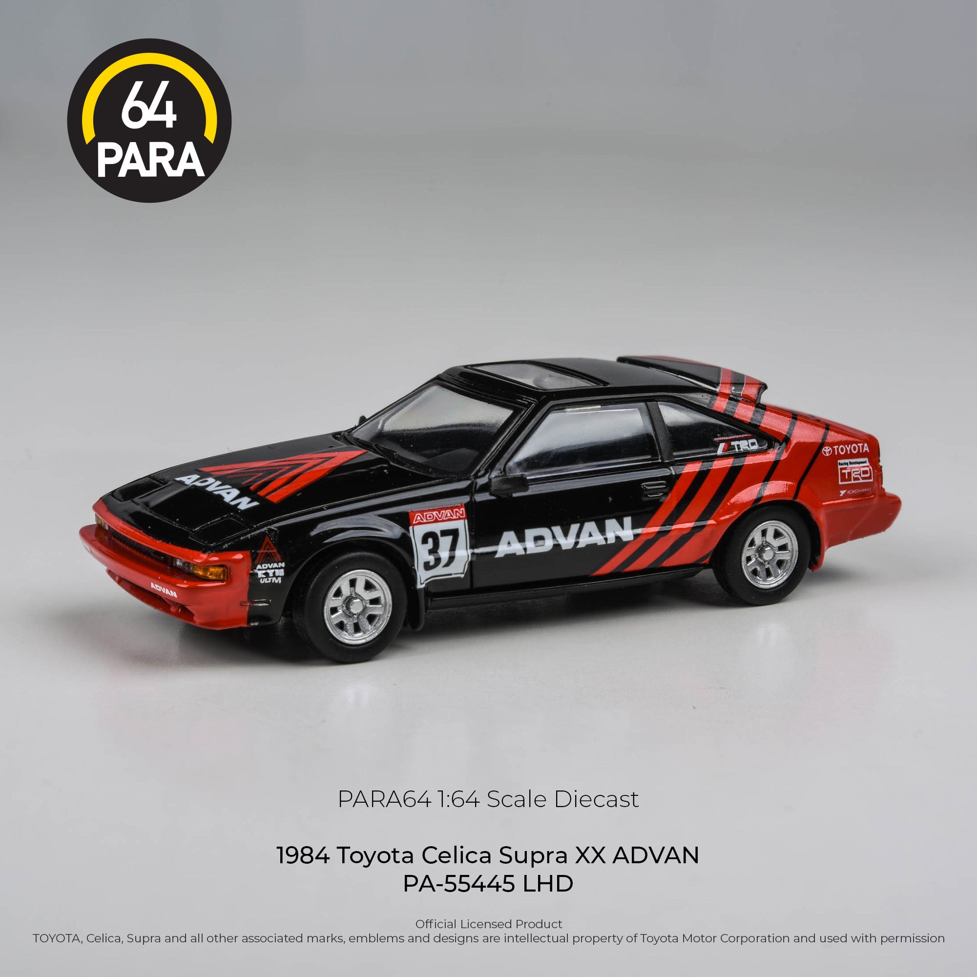 Para64 1/64 1984 Toyota Celica Supra XX ADVAN PA55445 Diecast Scale Model Car