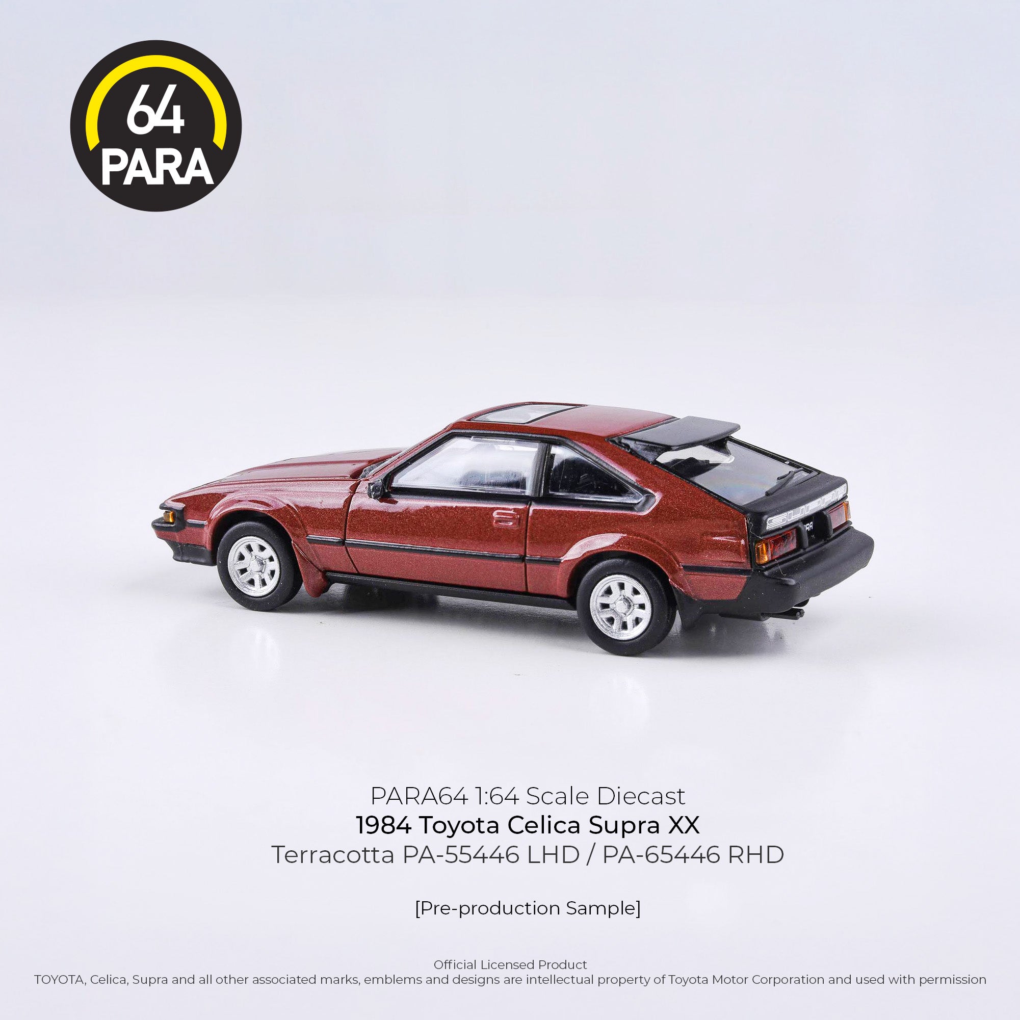 Para64 1/64 1984 Toyota Celica Supra XX Terracotta PA55446 Diecast Scale Model Car