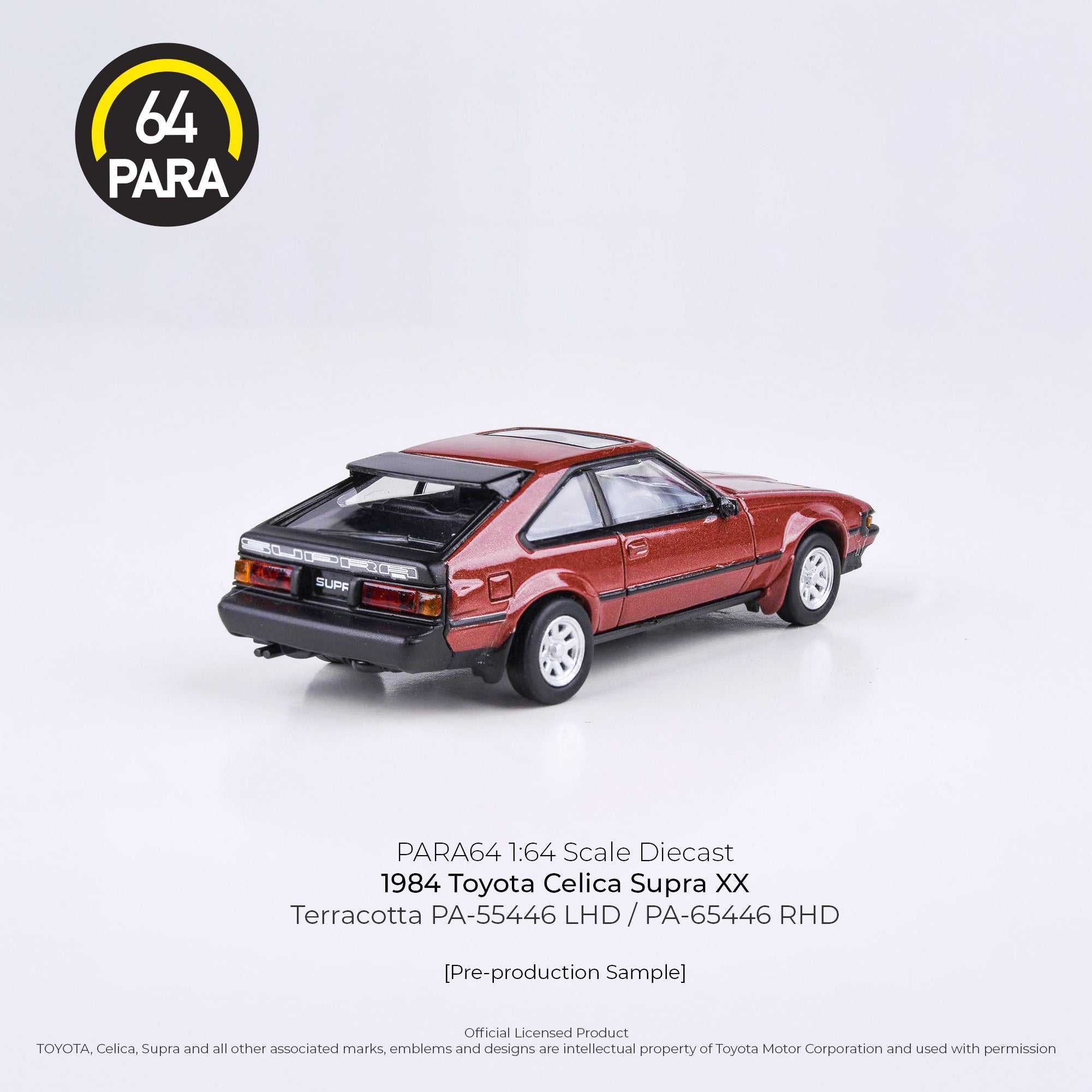 Para64 1/64 1984 Toyota Celica Supra XX Terracotta PA55446 Diecast Scale Model Car