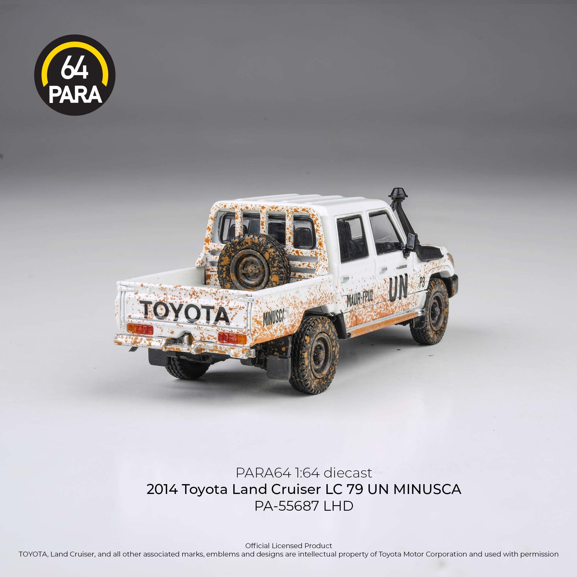 Para64 1/64 2014 Toyota Land Cruiser LC 79 UN Minusca PA55687 Diecast Scale Model Car