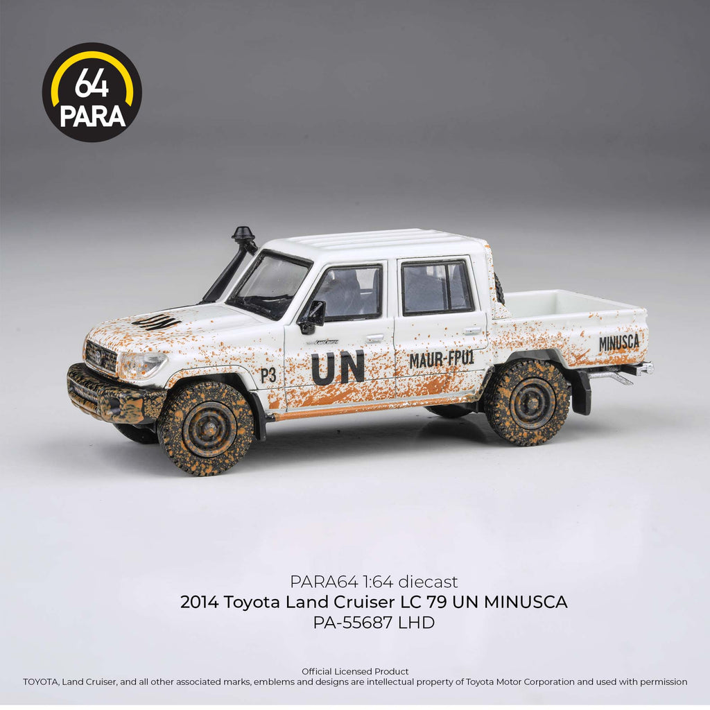 Para64 1/64 2014 Toyota Land Cruiser LC 79 UN Minusca PA55687 Diecast Scale Model Car