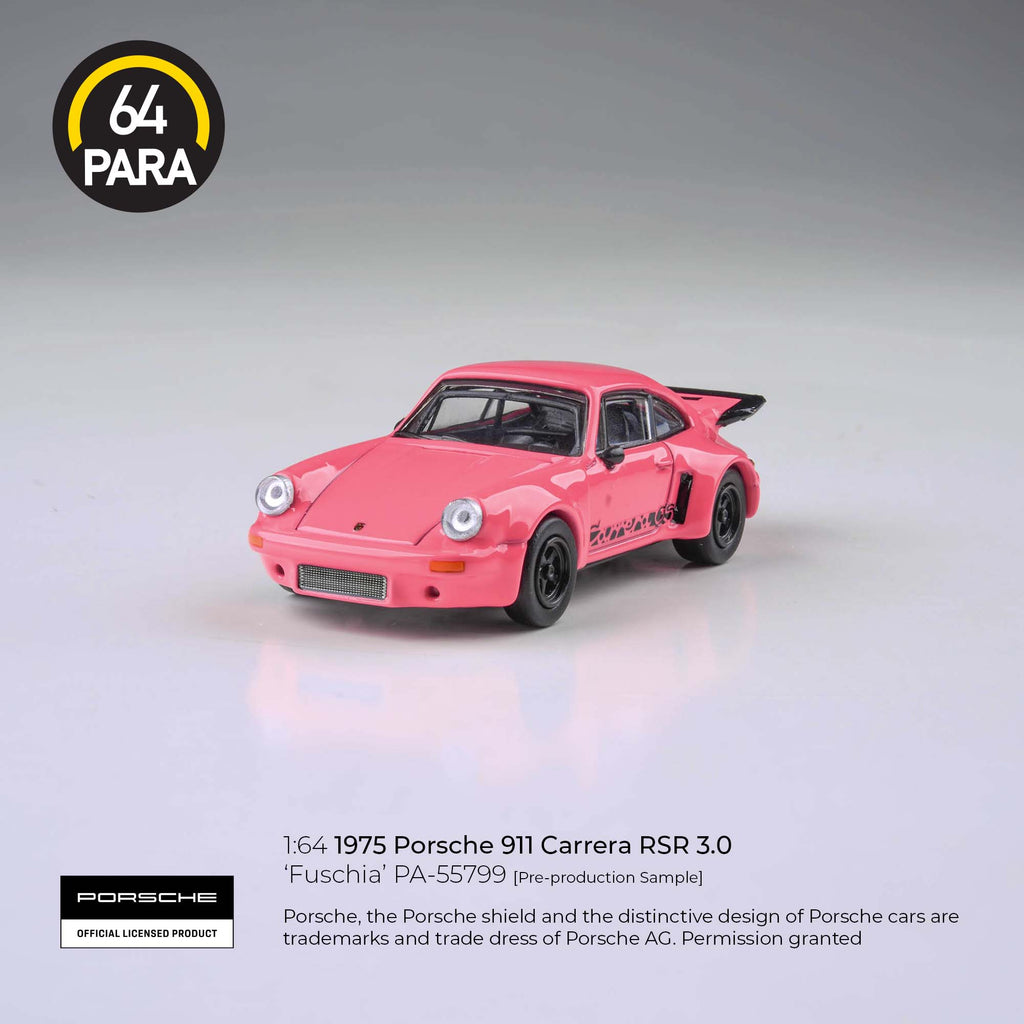 Para64 1/64 1975 Porsche RSR 3.0 Fuschia PA55799 Diecast Scale Model Car