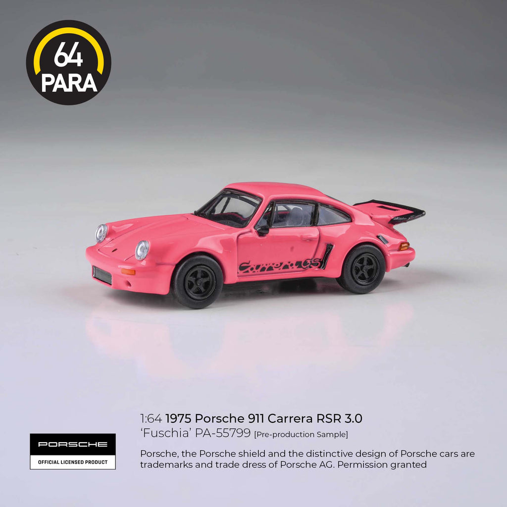 Para64 1/64 1975 Porsche RSR 3.0 Fuschia PA55799 Diecast Scale Model Car