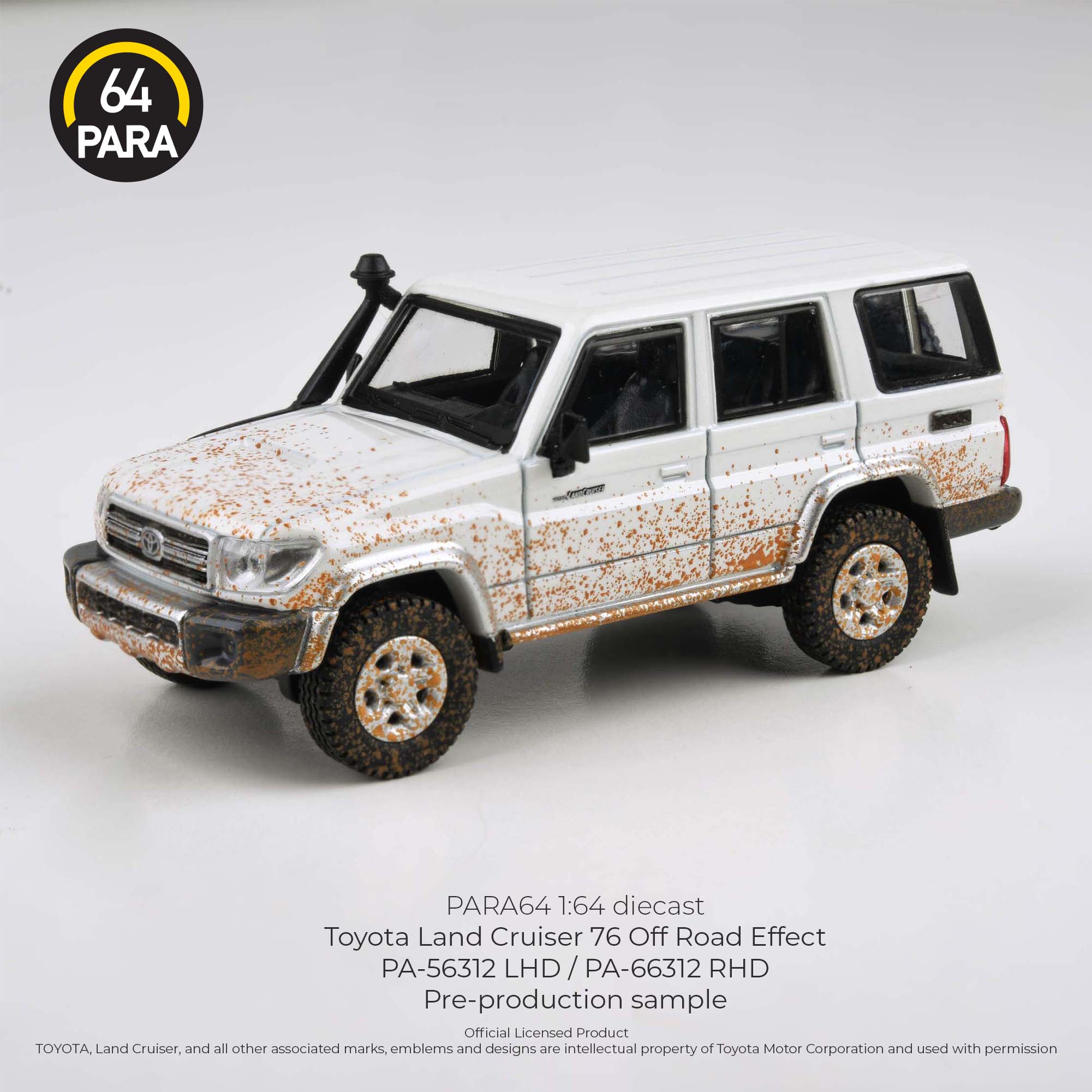 Para64 1/64 Toyota Land Cruiser 76 Off Road Effect PA56312 Diecast Scale Model Car